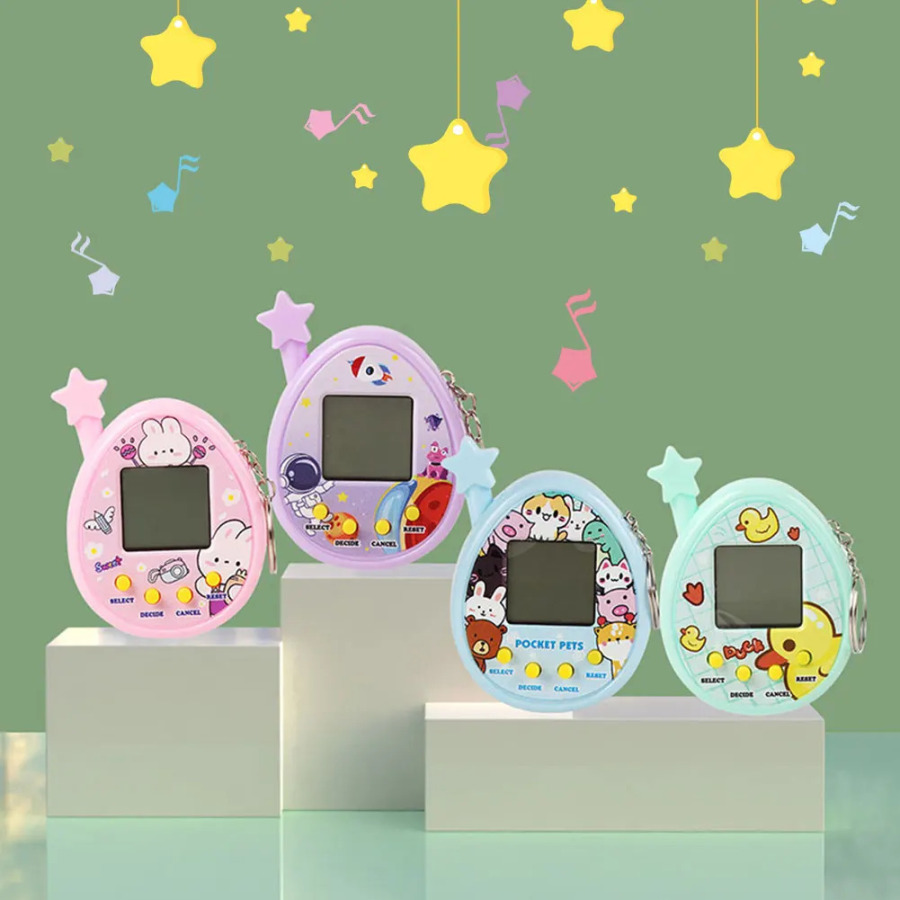 Электронная игра для домашних животных, портативная игровая консоль, игрушка, виртуальная киберцифровая пиксельная игрушка для домашних животных, забавный подарок, игровая игрушка ﻿   1шт.
