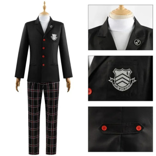 Игра P5 Amamiya Ren Kasumi Yoshizawa, косплей, мужская и женская школьная форма, унисекс, костюм на Хэллоуин, пальто, вечерние, черная униформа, комплект