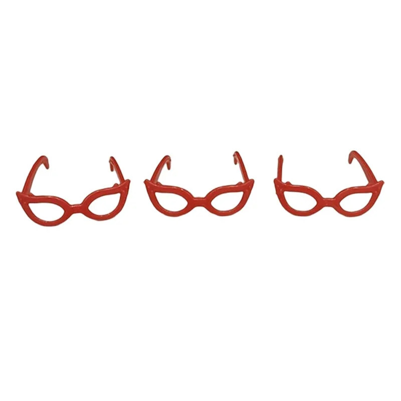 20 шт., аксессуары для кукол, мини-пластиковые очки для высоких кукол, кукольный дом, детские игрушки, вечерние очки