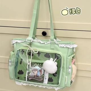 Балетные девушки большой емкости Kawaii Itabag японские прозрачные сумки через плечо JK подарок для друзей подростковые школьные сумки
