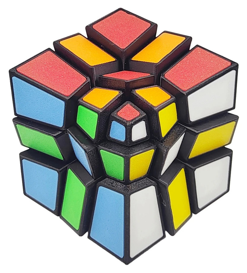 ZEPUZZLES Squished 3x3 Magic Cube Speed Cube странной формы головоломка куб без наклеек игрушки-головоломки детский подарок Cubo Magico