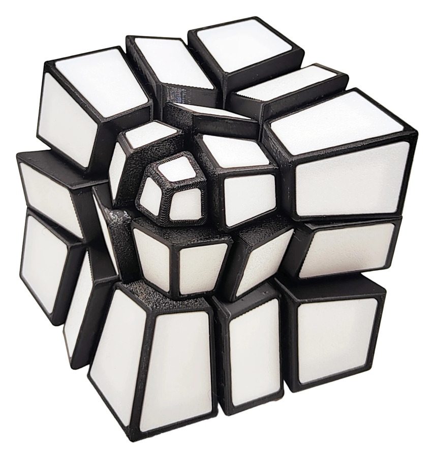 ZEPUZZLES Squished 3x3 Magic Cube Speed Cube странной формы головоломка куб без наклеек игрушки-головоломки детский подарок Cubo Magico
