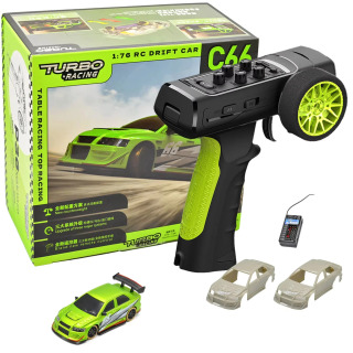 Turbo Racing 1:76 C66 Drift RC Car с гироскопическим радио, полностью пропорциональные игрушки с дистанционным управлением, настольные игрушки RTR для детей и взрослых