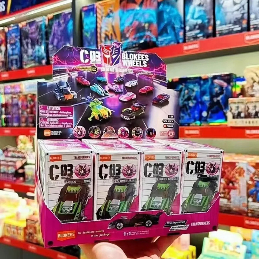 Коллекционная модель автомобиля Transformers Blind Box C03 Blokees Wheels: Оптимус Прайм и Мегатрон, новые фигурки 1:64, сборная модель, подарок