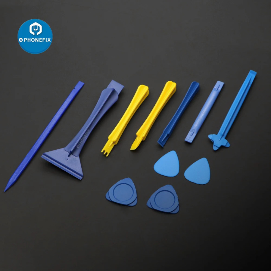 12 шт. мобильный телефон ремонт инструмент для вскрытия экрана Ремкомплект пластиковая лопатка разбирать набор инструментов для iPhone электроники ящик для инструментов
