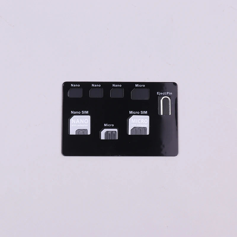 Yupqa SIM-karta ushlagichi va Microsd kartani saqlash qutisi va telefon pinchasi kiritilgan